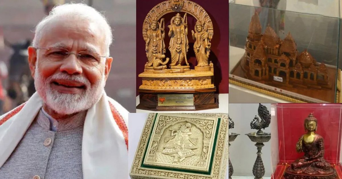 PM Modi ને મળેલી 1300 ભેટોની આજથી હરાજી, રામ દરબારથી લઈને પશ્મીના શાલ સુધી, આ છે કિંમત