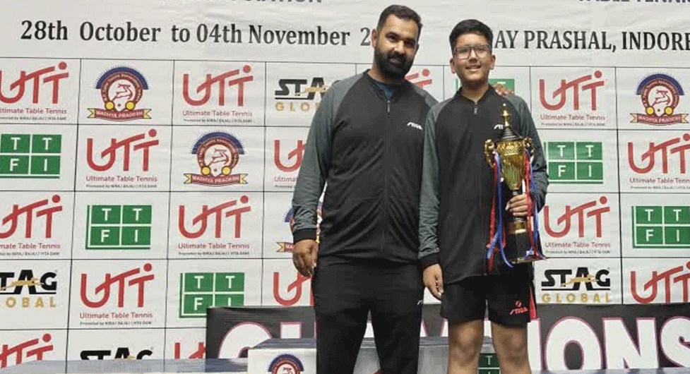 ગુજરાત માટે ગૌરવની ક્ષણ: રાજકોટના 12 વર્ષીય યુવકે નેશનલ ટેબલ ટેનિસ ચેમ્પિયનશિપમાં જીત્યું સિલ્વર મેડલ