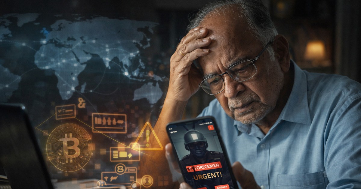 અમદાવાદમાં ડિજિટલ એરેસ્ટનો સૌથી મોટો શિકાર: નિવૃત્ત પ્રોફેસર પાસેથી ₹7.12 કરોડ પડાવ્યા, ક્રિપ્ટો એજન્ટો અને ચાઈનીઝ ગેંગના સાગરીતો સહિત 12 ઝડપાયા