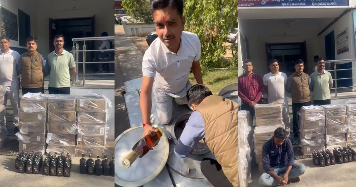 પાલનપુરમાં દૂધના ટેન્કરની આડમાં દારૂની હેરાફેરીનો મોટો પર્દાફાશ, લાખોનો જથ્થો ઝડપાયો