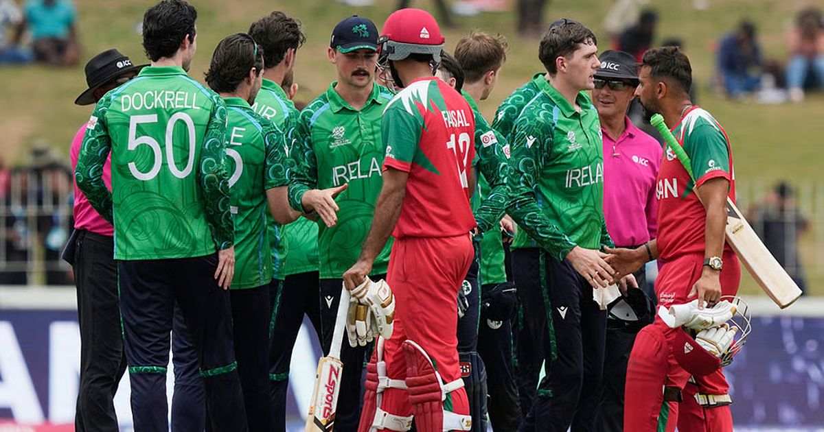 ઓમાન T20 વર્લ્ડ કપમાંથી બહાર થનારી પહેલી ટીમ, આયર્લેન્ડ સામે કારમી હાર 