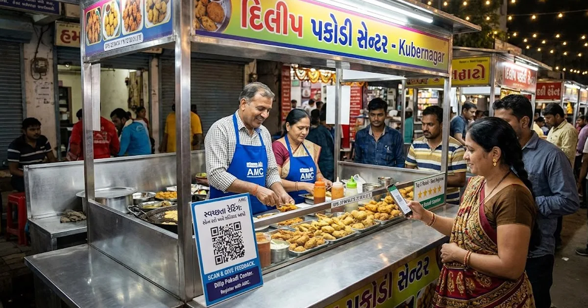ખાદ્ય સુરક્ષા માટે AMC નો મોટો નિર્ણય: QR કોડ સ્કેન કરીને ગ્રાહકો આપી શકશે ફિડબેક | Gujarat Vandan