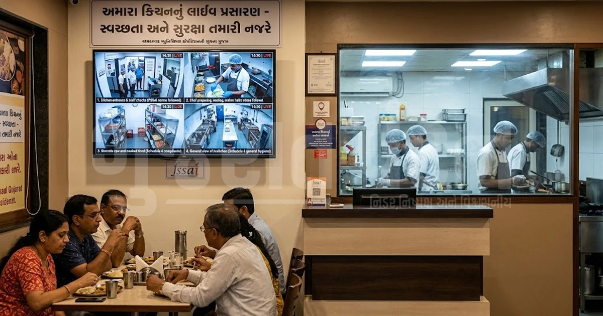 અમદાવાદના 11,123 રેસ્ટોરન્ટમાં કિચન CCTV ફરજિયાત, ગ્રાહકો જોઈ શકશે લાઈવ ફીડ