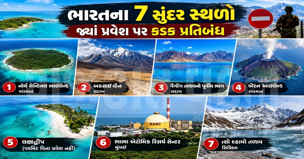 ભારતના 7 સુંદર સ્થળો: જ્યાં કુદરતી સૌંદર્ય અદભુત છે, છતાં સામાન્ય લોકોના પ્રવેશ પર છે કડક પ્રતિબંધ