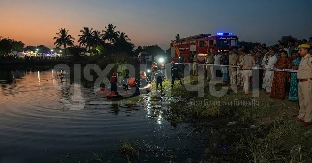 કડીના સૂરજ ગામે જન્માષ્ટમીનો મેળો માતમમાં ફેરવાયો, તળાવમાં ડૂબતાં ત્રણ મિત્રોના મોત