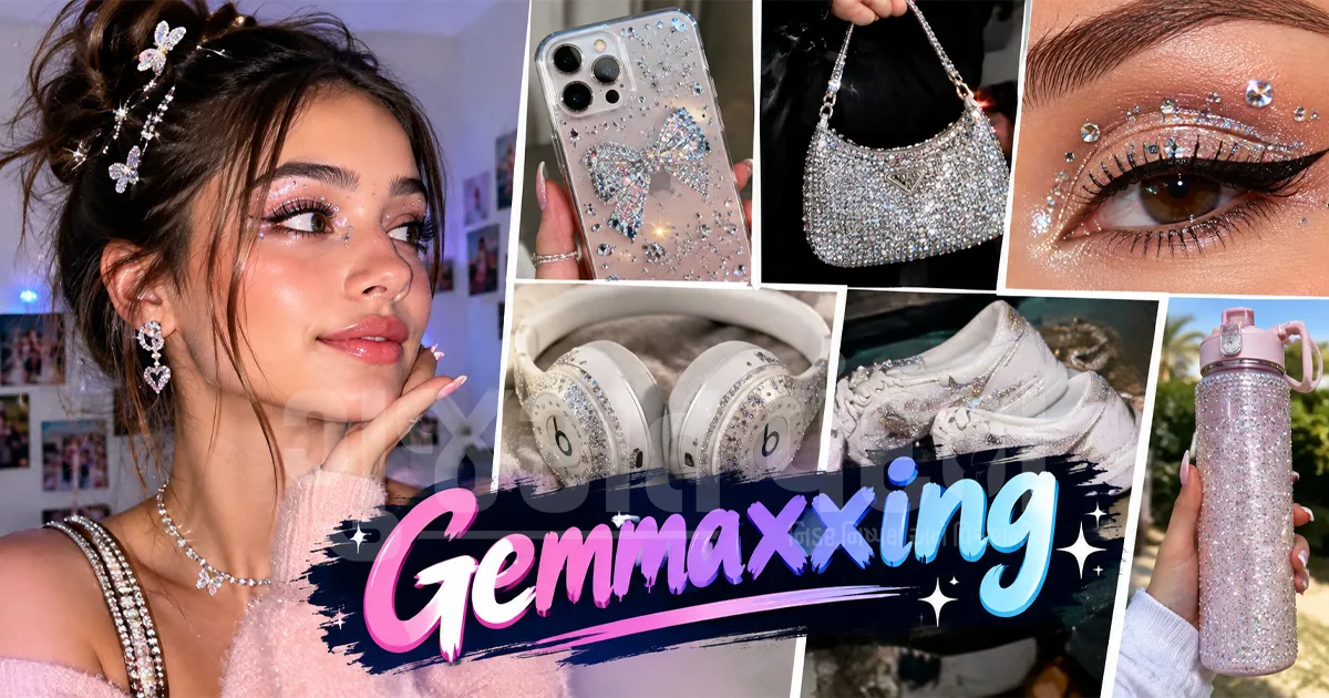 સોશિયલ મીડિયા પર છવાયો ‘Gemmaxxing’ નો ક્રેઝ: કપડાં, મેકઅપથી લઈને ગેજેટ્સ સુધી યુવાનોને લાગ્યો ચમકનો નવો રંગ!