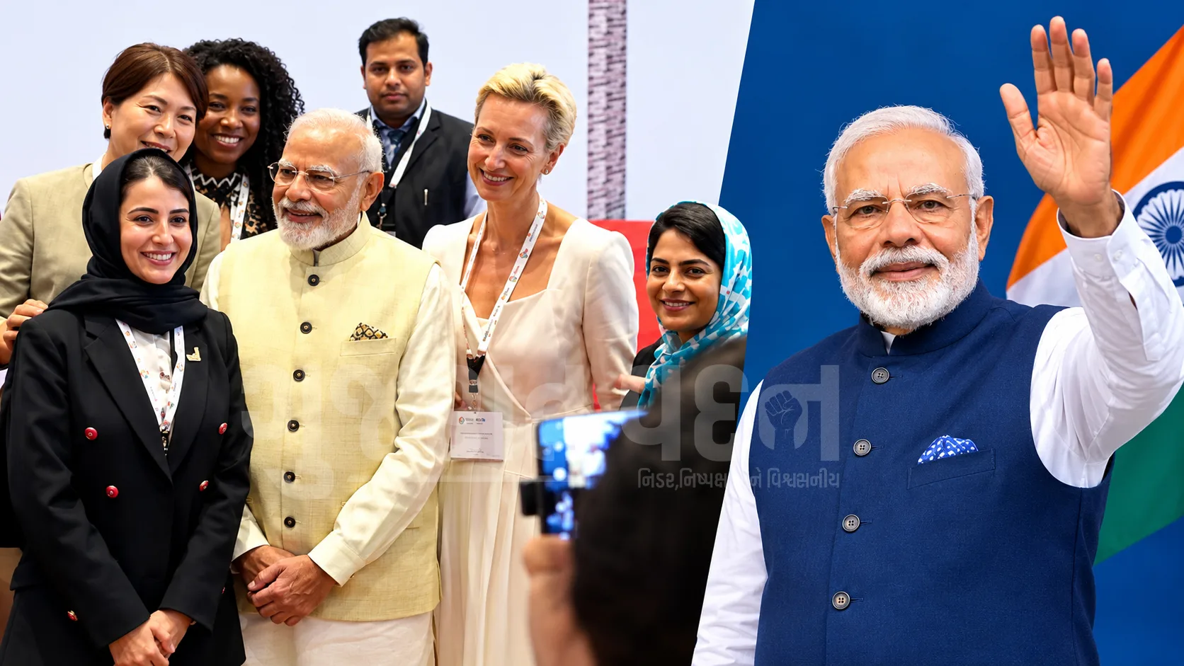 "શું અમે એક ફોટો પડાવી શકીએ?" BRICS સમિટમાં PM મોદી સાથે સેલ્ફી લેવા વિદેશી મહિલા મહેમાનોની લાગી લાઇન, વાયરલ થયો વિડીયો