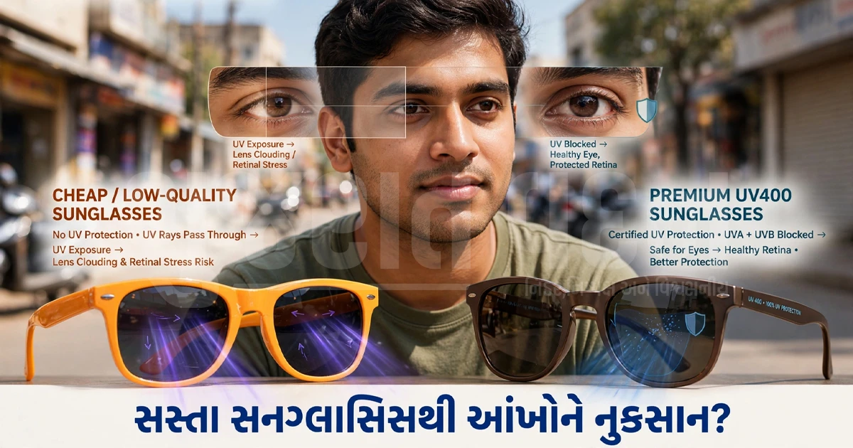 ₹100-150ના સસ્તા સનગ્લાસિસથી વધ્યું આંખોના કેન્સર અને મોતિયાનું જોખમ! ખરીદતા પહેલાં જાણી લો મહત્વની વાતો
