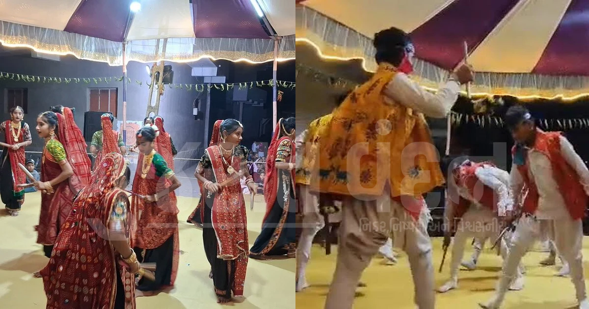 42 વર્ષથી અવિરત ભક્તિ: અમરેલીના લાઠીમાં માલધારી સમાજ દ્વારા કસુંબલ વેશભૂષામાં રાસ-ગરબાનો ભવ્ય માહોલ