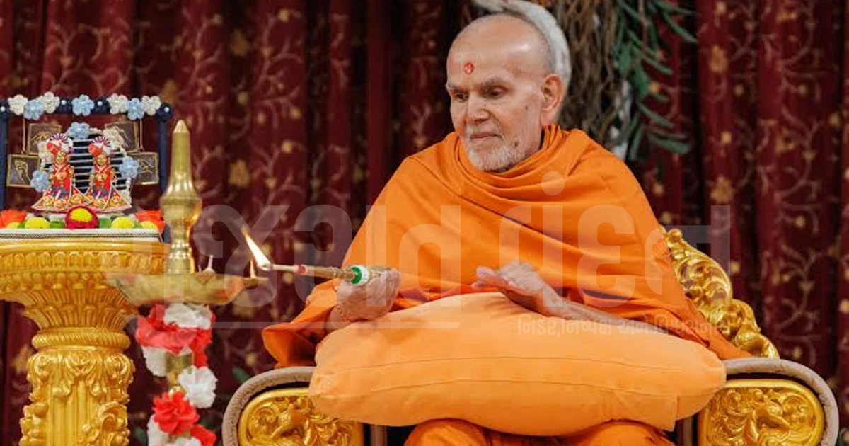 મહંત સ્વામી મહારાજના હસ્તે લંડનના નીસડન મંદિરમાં 'અક્ષર પુરુષોત્તમ સંસ્કૃત પાઠશાળા'નો શુભારંભ