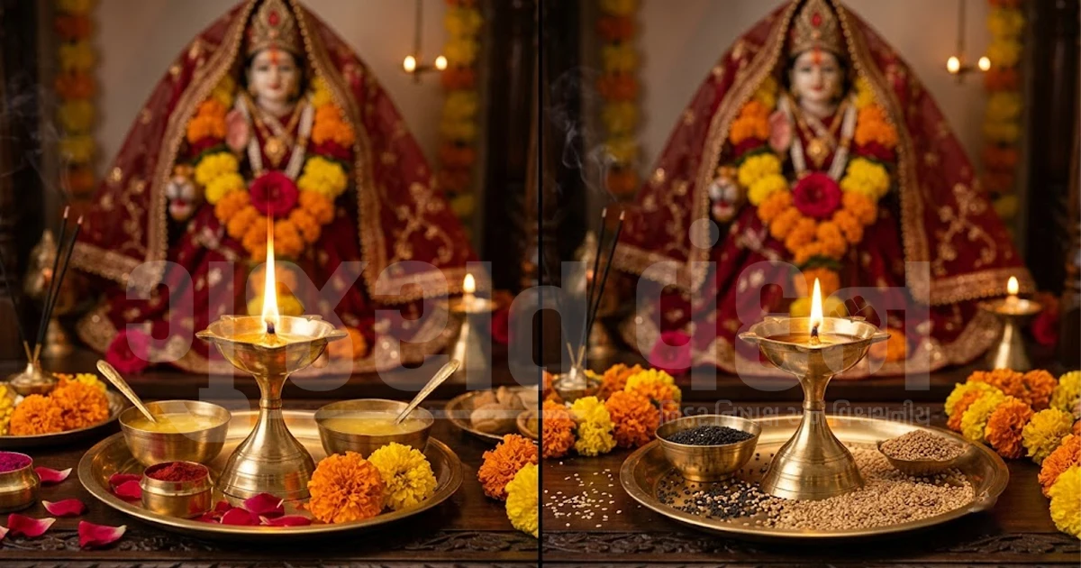 નવરાત્રીમાં ઘીનો દીવો પ્રગટાવવો કે તેલનો? જાણો સાચા નિયમો અને ધાર્મિક મહત્ત્વ