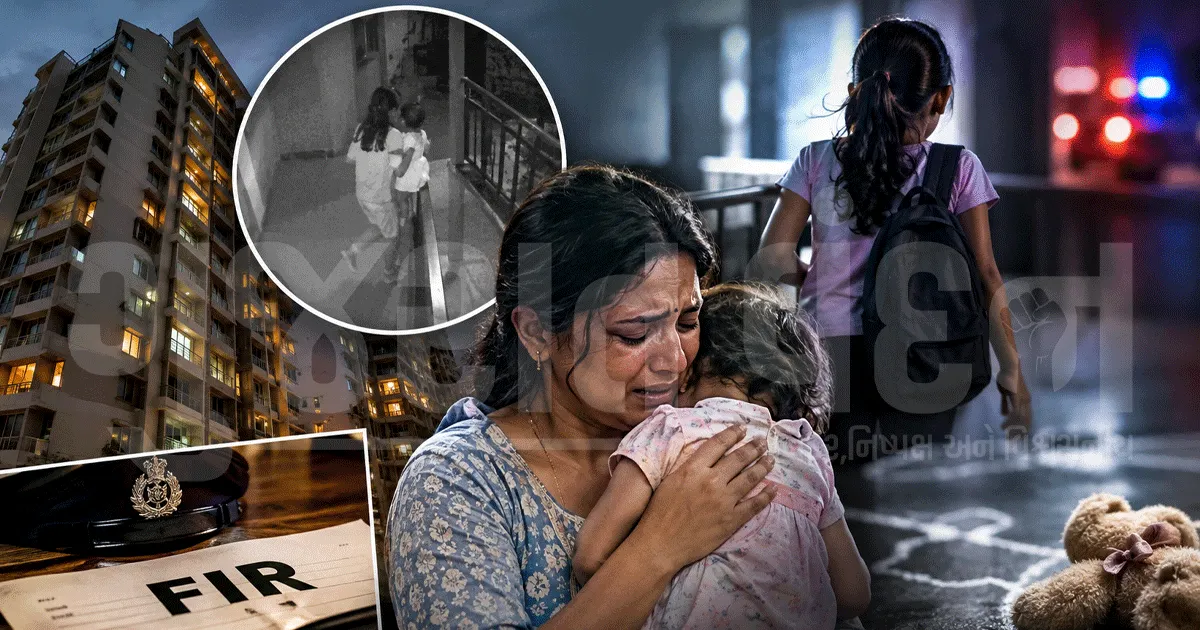 છઠ્ઠા માળેથી ફેંકી માસૂમનો જીવ લીધો? CCTVના આધારે 10 વર્ષની બાળકી સામે કાર્યવાહી