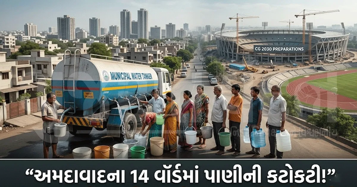કોમનવેલ્થની તૈયારી વચ્ચે અમદાવાદના 14 વૉર્ડમાં ટેન્કરથી પાણી વિતરણ, સામે આવી શરમજનક હકીકત