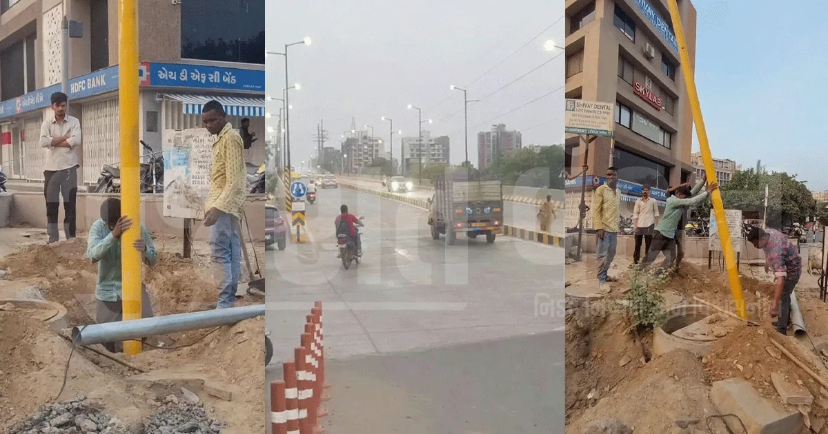 અમદાવાદીઓને મળશે ટ્રાફિકમાંથી રાહત! મકરબા-કોર્પોરેટ રોડ બ્રિજના ચાર રસ્તે સિગ્નલનું કામ શરૂ